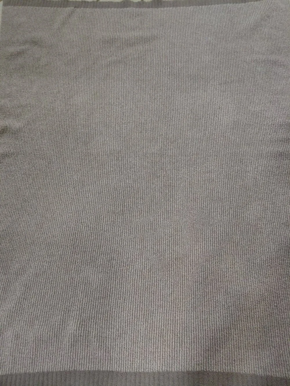 Barefoot Dreams Cozy Chic Microstripe Gray Throw Blanket